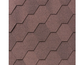 Šindel asfaltový IKO 2.0 Superglass Hex 07 Podvojná hnědá 3,0 m2
