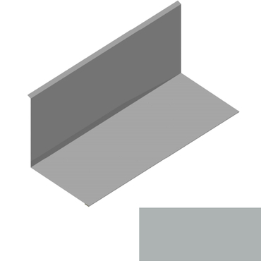 Lemování ke zdi rovnoběžné s okapem RS312S-120 SP 25 RAL 9007 tmavě stříbrná