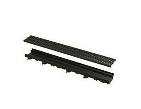 Žlab venkovní Alca AVZ112-R501 Low s plastovým rámem, rošt plastový A15