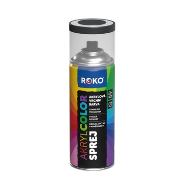 Barva akrylová vrchní Roko AKRYCOLOR Sprej antracitová šedá, 400 ml