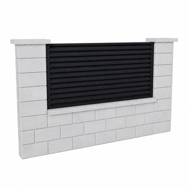 Výplň plotová DEKMETAL RAZZO 2G43A anthracite grey