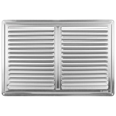 Mřížka větrací s krytkou HACO NVM K 300×200 mm nerez