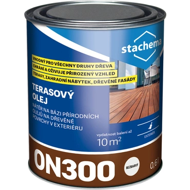 Olej terasový Stachema ON300 mahagon 0,6 l