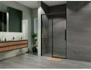 Dveře sprchové Lansanit Alvaro SZD14-B 1 400 mm černá/čiré sklo
