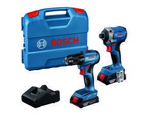 Sada AKU nářadí Bosch GDR 18V-215 + GSR 185-LI 18 V 2x 2 Ah