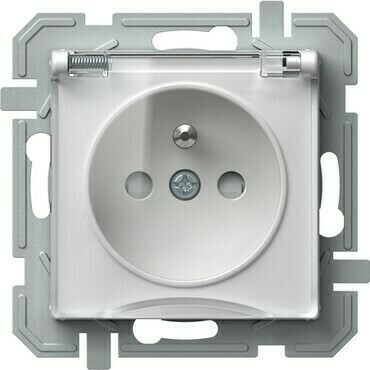 Zásuvka 230 V jednonásobná TEM Logiq IP 44 bílá