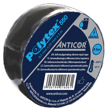 Páska elektroinstalační vulkanizační silikonová Anticor Polytex 550