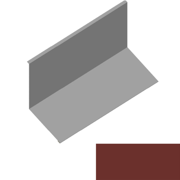 Lemování ke zdi rovnoběžné s okapem RS312S-135 PU 50 MAX MR539 cihlově hnědá