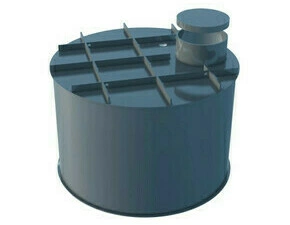 Nádrž na dešťovou vodu Plastic Box 6 000 l válcová samonosná