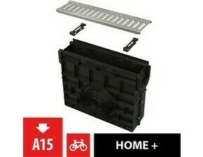 Vpust venkovní žlabová Alca AVZ102R-R102S rošt pozinkovaný s C profilem A15