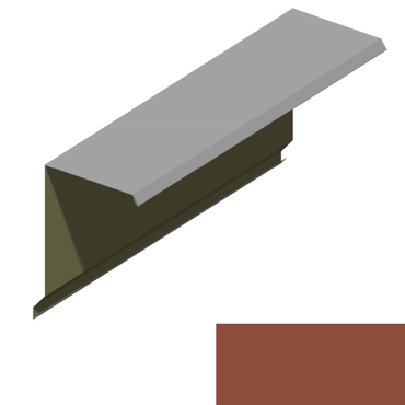 Ukončení pultové střechy RS360A-75 PU 50 MAX s okapnicí MM133 cihlová