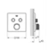 Díl nadomítkový Grohe Grohtherm SmartControl s 2 ventily Hard Graphite 29124A00