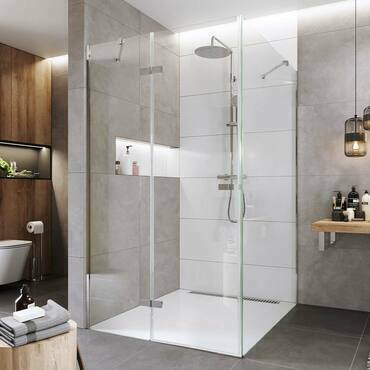 Dveře sprchové + boční stěna Mereo Novea CK10314ZL 1 000×800 mm levé chrom/čiré sklo