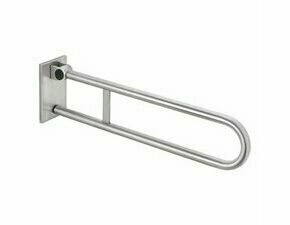 Úchyt sklopný ve tvaru U Bemeta Help snímatelný 813 mm s krytkou nerez matný