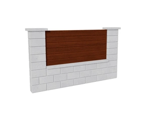 Výplň plotová DEKMETAL CANTO 7DSAA light wood