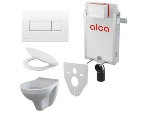 Set 5v1 pro závěsné WC Alca Renovmodul AM115/1000 WC Aura