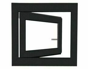 Okno plastové BRAVO OS1 RAL 7016/bílá levé 900×900 mm