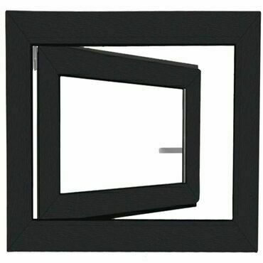 Okno plastové BRAVO OS1 RAL 7016/bílá levé 900×900 mm