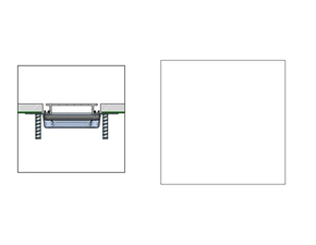 Rošt Profilpas FLAT COVER XPF/100 bílá matná