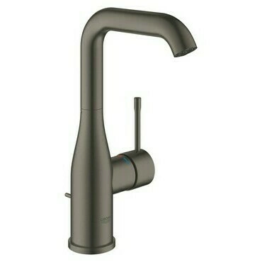 Baterie umyvadlová stojánková Grohe Essence velikost L kartáčovaný Hard Graphite 32628AL1