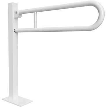 Úchyt sklopný ve tvaru U Bemeta Help ukotvený do země 750 mm s krytkou bílá