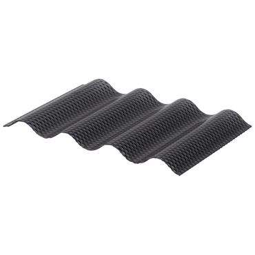 Deska polykarbonátová vlnitá TOPLIGHT W 76/18 macroprisma 2UV antracit 2,6×1 045×4 000 mm