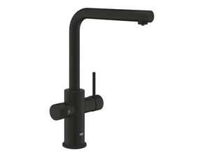 Baterie dřezová stojánková Grohe Blue Pure Minta S filtrací, výpusť L vytahovací phantom black