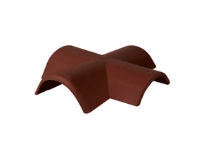 Hřebenáč rozdělovací X Bramac Novo se dvěma příchytkami červenohnědá