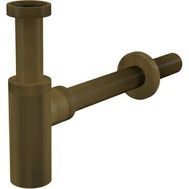 Sifon umyvadlový celokovový Alca A400ANTIC DN 32 s převlečnou maticí 5/4" bronz-antic
