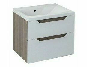 Skříňka umyvadlová 600×650×480 mm bílá/mali wenge WA060-3021