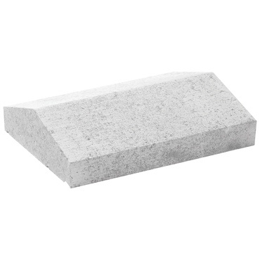 Deska zákrytová BEST III sedlová průběžná bílá 300×400×100 mm