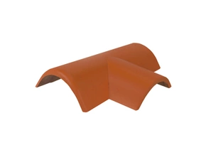 Hřebenáč rozdělovací pravý T250 Bramac Novo s příchytkou cihlově červená