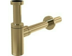 Sifon umyvadlový celokovový Alca A400-G-P DN 32 s převlečnou maticí 5/4" GOLD-lesk