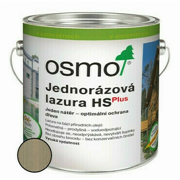 Lazura jednorázová Osmo HS plus 9212 stříbrný topol 0,75 l
