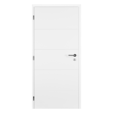 Dveře plné profilované Doornite Quatro bílé levé 700 mm