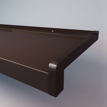 Parapet venkovní hliníkový Paramont š. 210 mm hnědá