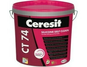 Omítka silikonová Ceresit CT 74 hlazená 1,5 mm 25 kg