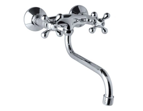 Baterie dřezová nástěnná Mereo Retro Viktorie CBL301A 100 mm chrom ramínko 200 mm