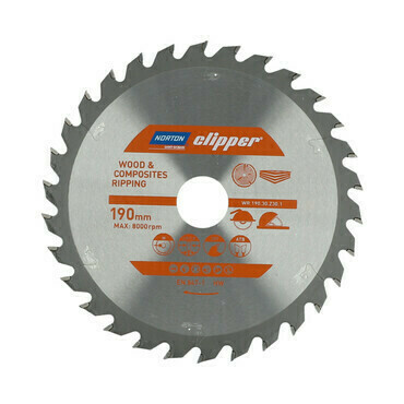 Kotouč pilový na dřevo Norton Clipper TCT 190×30 mm 30 z.