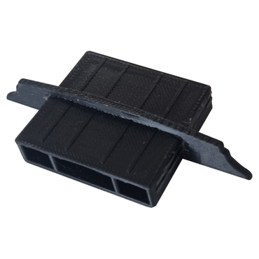 Spojka pro horní upevňovací profil plastová černá