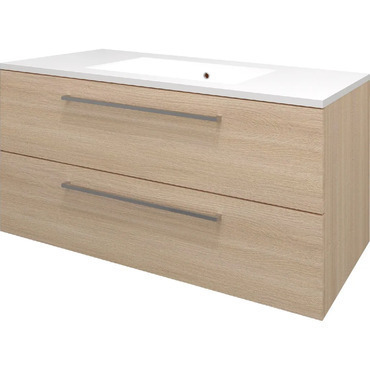 Skříňka s umyvadlem EBS Pure Slim 1 010×550×460 mm dub sand barbera PURESL101SB