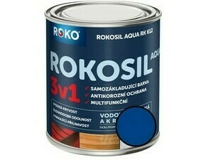 Barva samozákladující Rokosil Aqua 3v1 RK 612 4550 modrá střední, 0,6 l