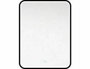 Zrcadlo s LED osvětlením ESB EMILIAZ6080HLEDB 60×80 cm se senzorem černý