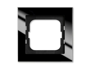Rámeček ABB Busch-axcent jednonásobný sklo černé