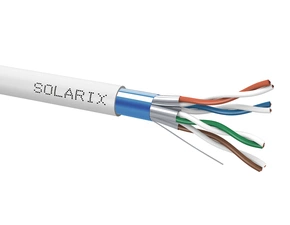 Kabel instalační Solarix CAT6a FFTP 2× stíněný LSOH 500 m