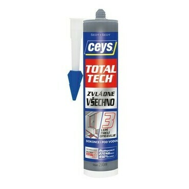 Tmel lepicí Ceys TOTAL TECH Express šedý 290 ml