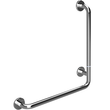 Držadlo nástěnné opěrné Bemeta Help 680 mm pravé s krytkou, skládané nerez lesklý