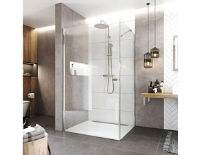 Dveře sprchové + boční stěna Mereo Novea CK11923Z 900×800 mm chrom/čiré sklo