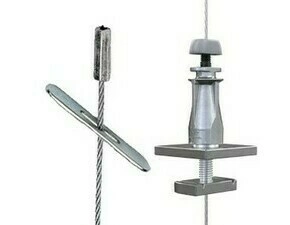 Závěs lankový nosníkový Gripple 2 průchozí kotva – trapézový plech 1 m