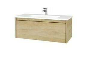 Skříňka umyvadlová Dřevojas BONO SZZ 100 Nebraska/Nebraska vč. umyvadla Euphoria